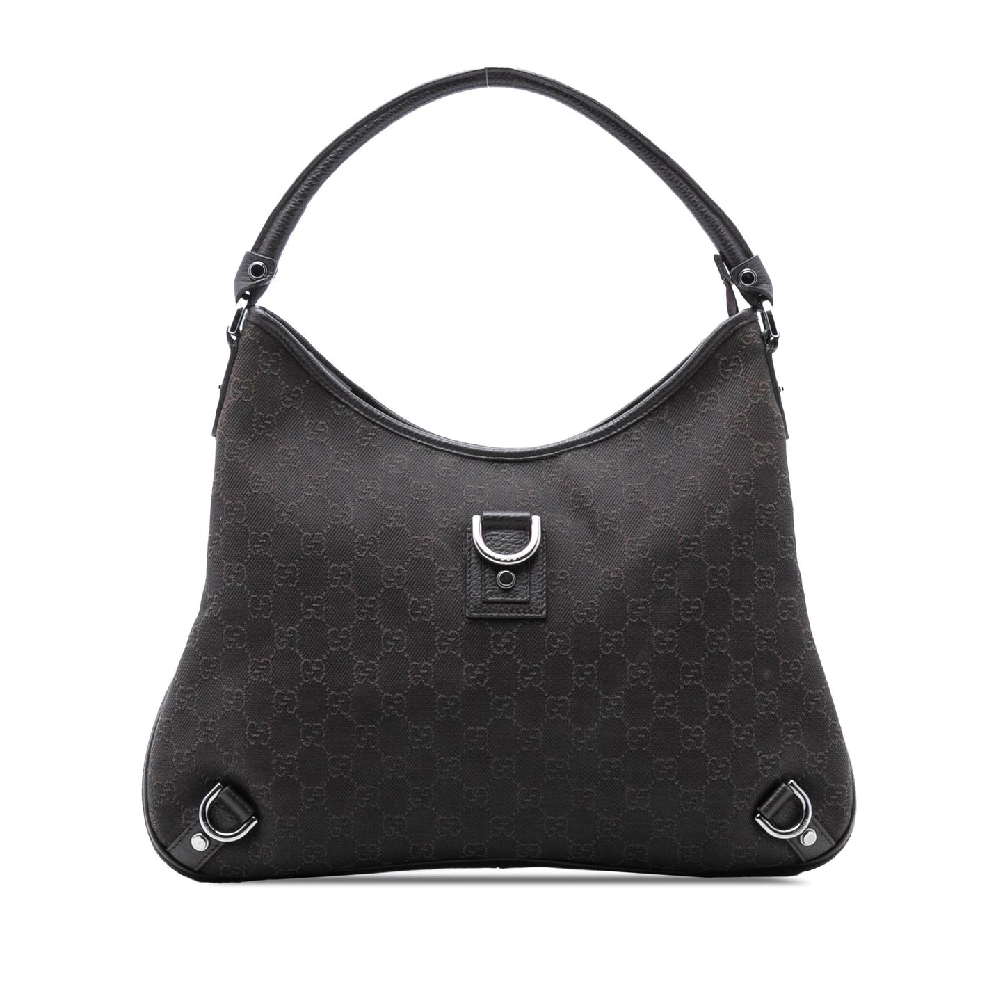 Gucci GG Denim Abbey D Ring Shoulder Bag