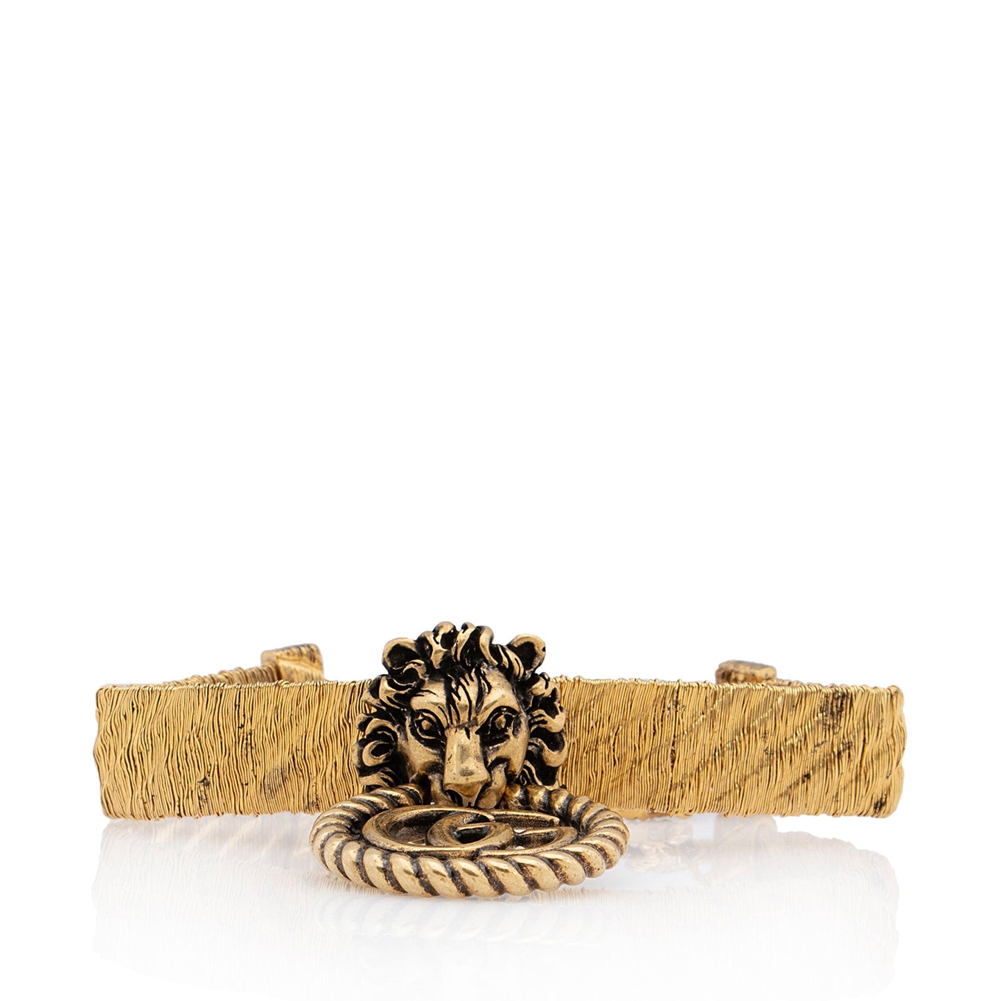 Gucci GG Lion Head Bracelet
