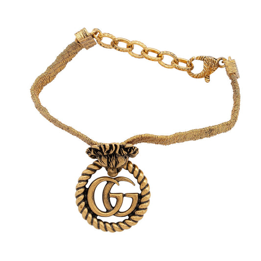 Gucci GG Lion Head Bracelet
