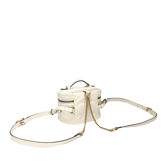 Gucci GG Marmont Leather Round Backpack (SHG-oXsHC9)