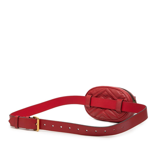 Gucci GG Marmont Matelasse Leather Belt Bag