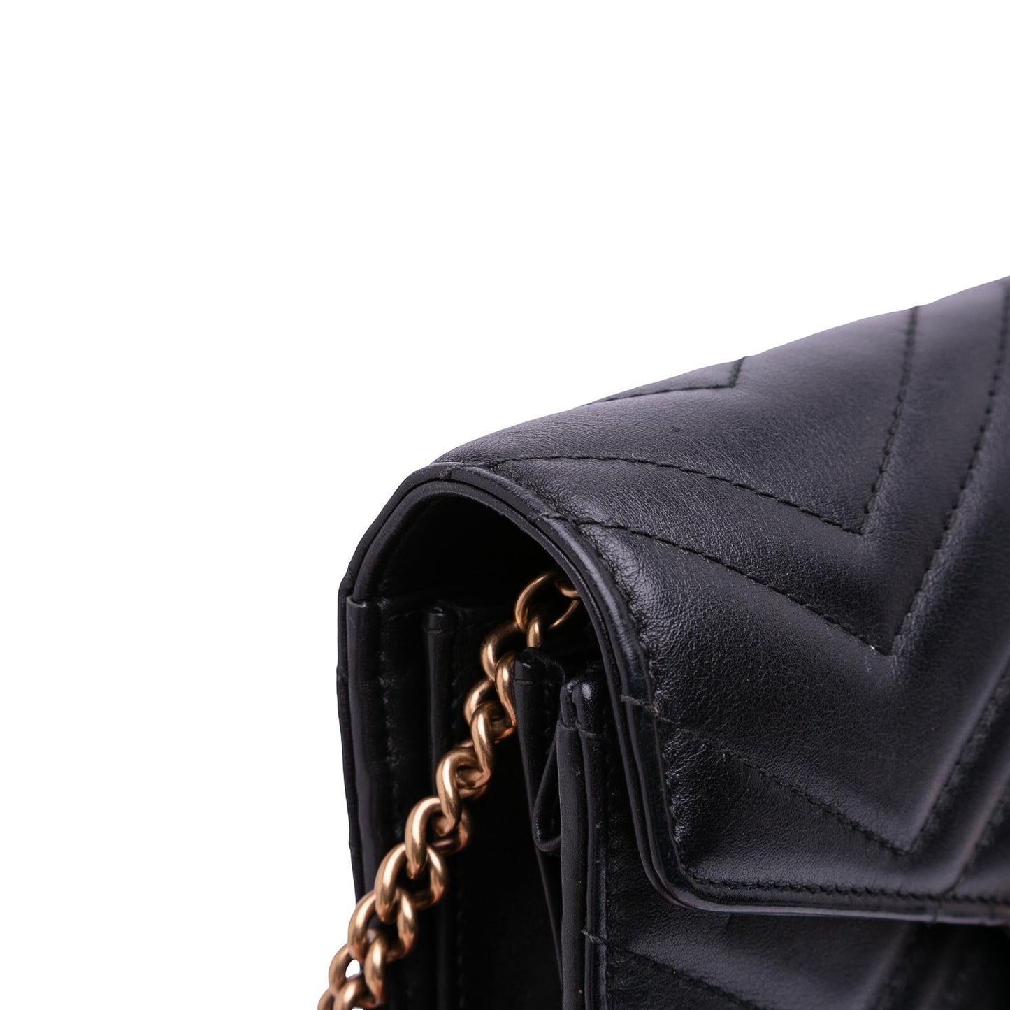 Gucci GG Marmont Matelasse Leather Wallet On Chain