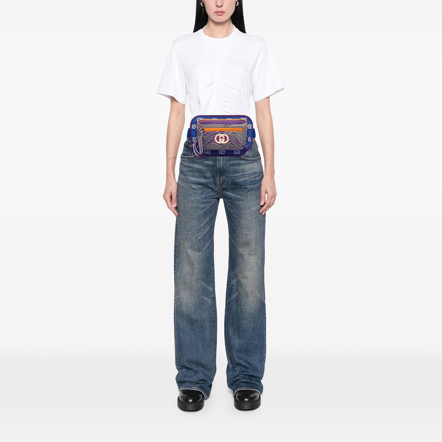 Gucci GG Nylon and Rubber Belt Bag
