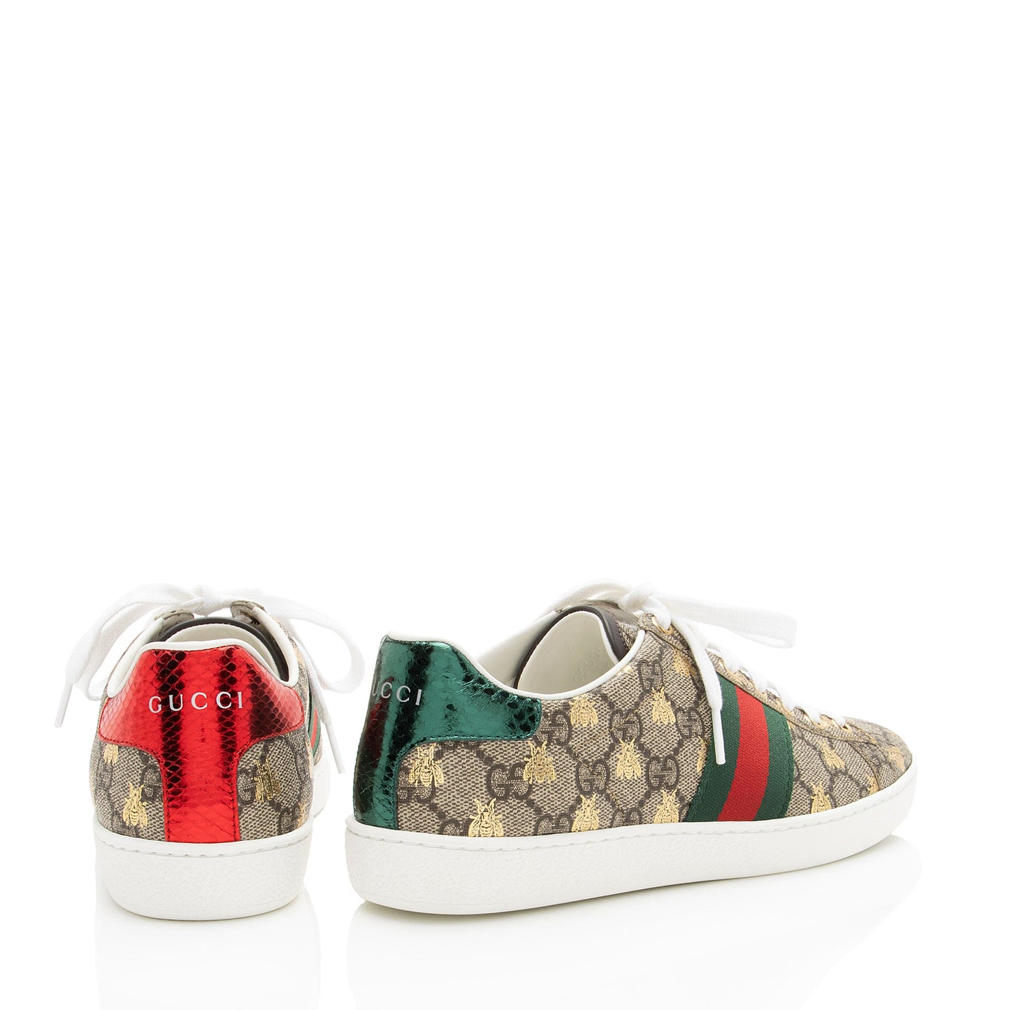Gucci GG Supreme Bee Ace Sneakers - Size 7 / 37