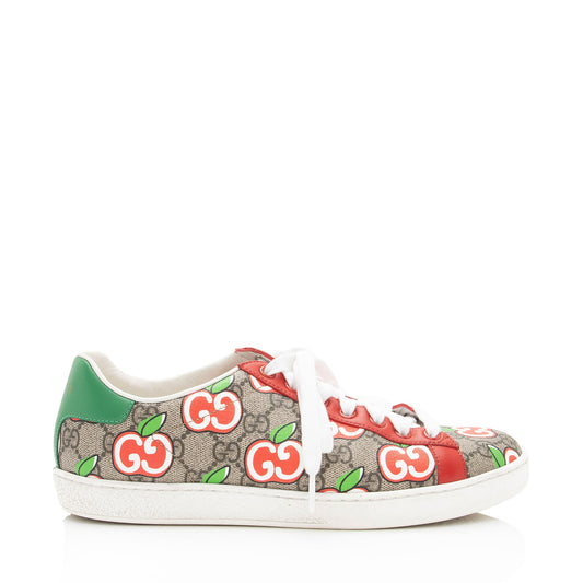 Gucci GG Supreme Apple Sneakers - Size 37.5 / 7.5 (SHF-8bwssz)