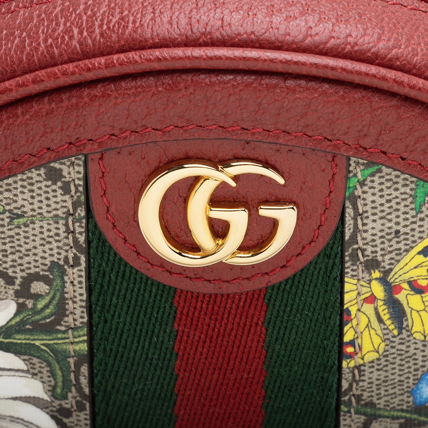 Gucci GG Supreme Flora Round Mini Backpack (SHF-22603)
