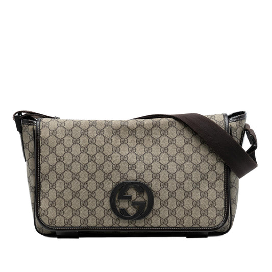 Gucci GG Supreme Interlocking G Crossbody