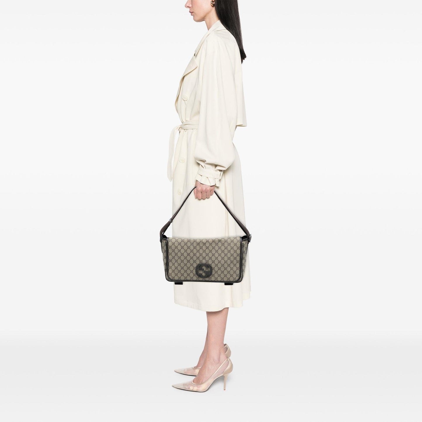 Gucci GG Supreme Interlocking G Crossbody