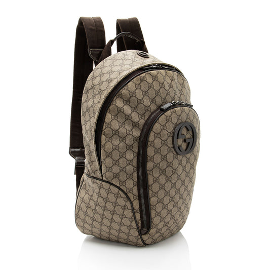 Gucci GG Supreme Interlocking G Medium Backpack