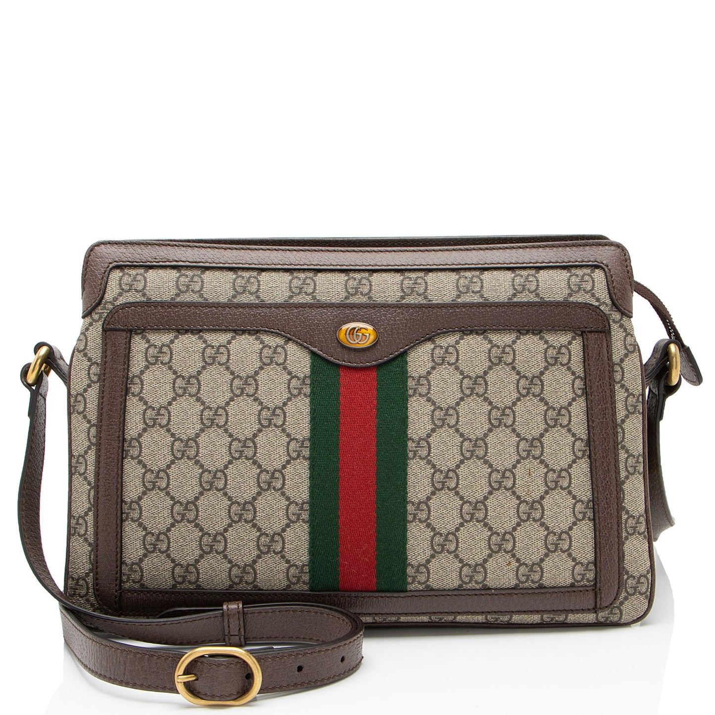 Gucci GG Supreme Ophidia Gusset Medium Crossbody
