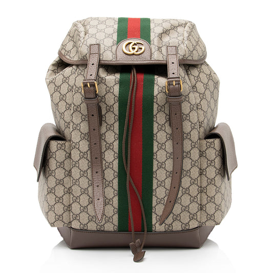 Gucci GG Supreme Ophidia Medium Backpack (SHF-23365)