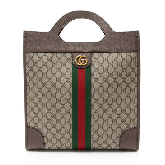 Gucci GG Supreme Ophidia Open Handle Tote