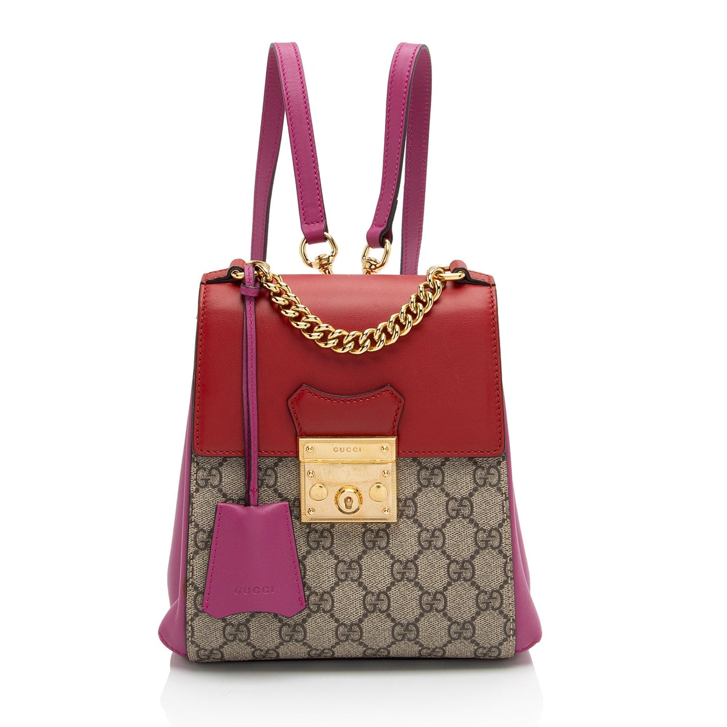 Luxury Gucci Trending 2025 GG Supreme Padlock Backpack (SHF-RewJ7r)