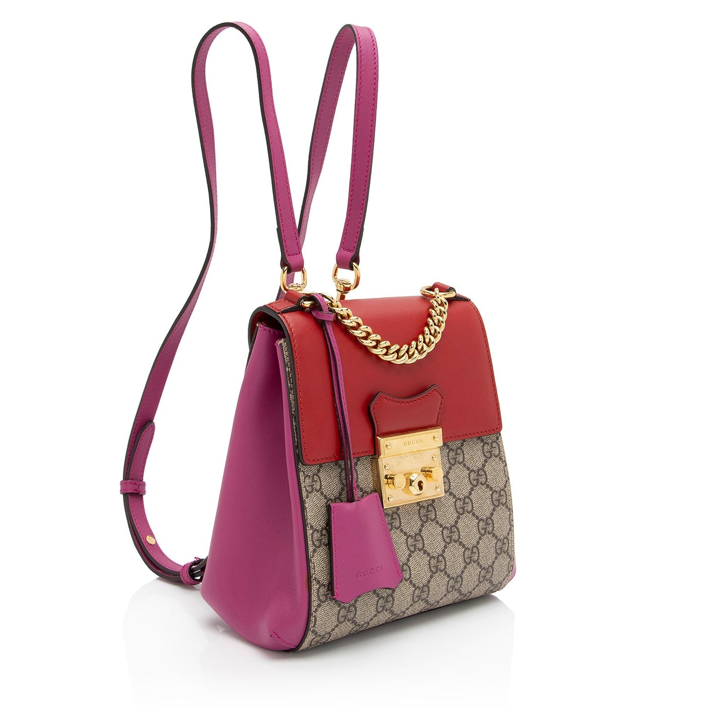 Luxury Gucci Trending 2025 GG Supreme Padlock Backpack (SHF-RewJ7r)