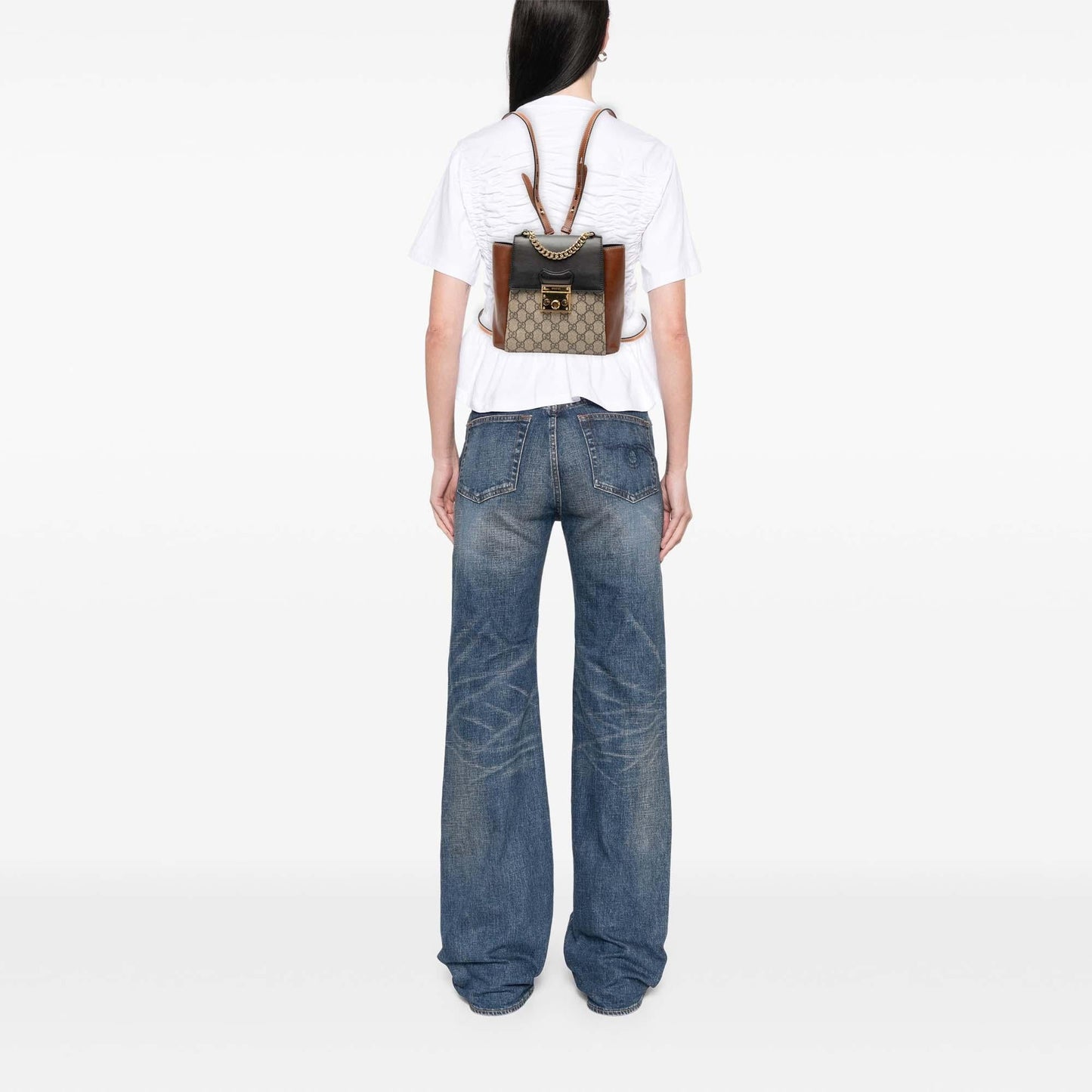 Gucci GG Supreme Padlock Backpack