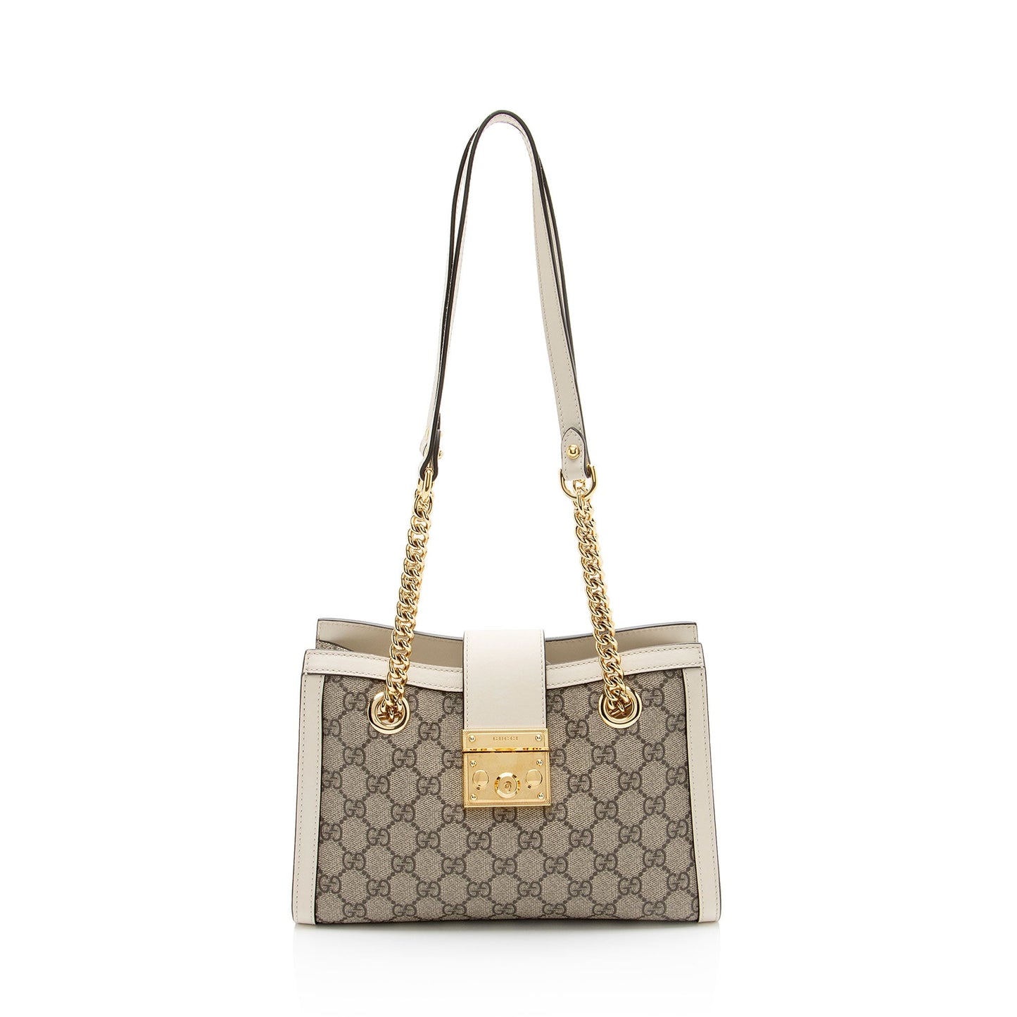 Gucci GG Supreme Padlock Chain Small Shoulder Bag