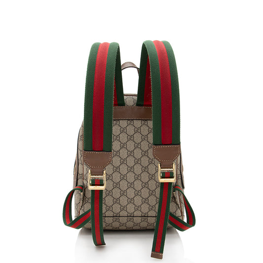 Gucci GG Supreme Souvenir Garden Bee Flower Backpack (SHF-21666)