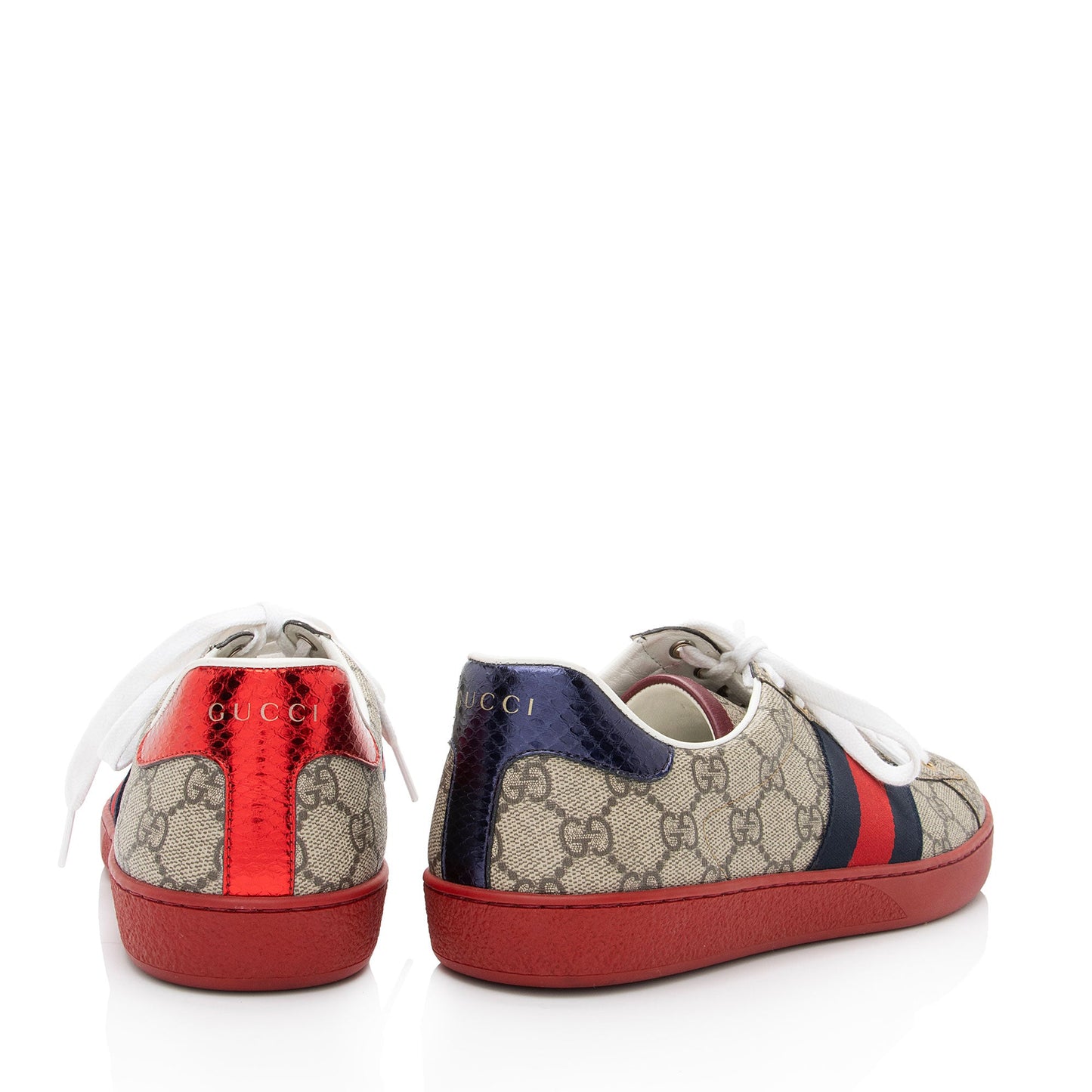 Gucci GG Supreme Web Ace Sneakers - Men's Size 7.5 / 37.5 (SHF-YF3WL3)