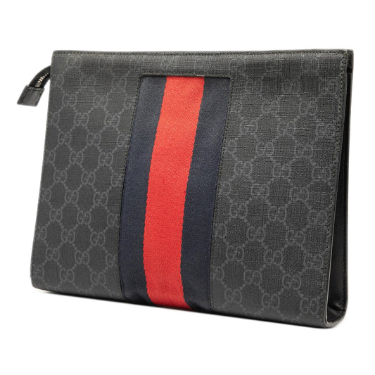 Gucci GG Supreme Web Clutch
