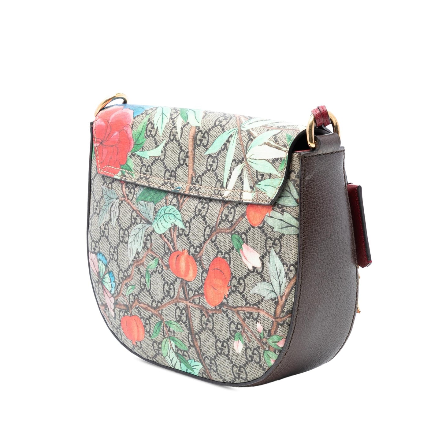 Gucci GG Supreme Web Padlock Tian Paint Crossbody