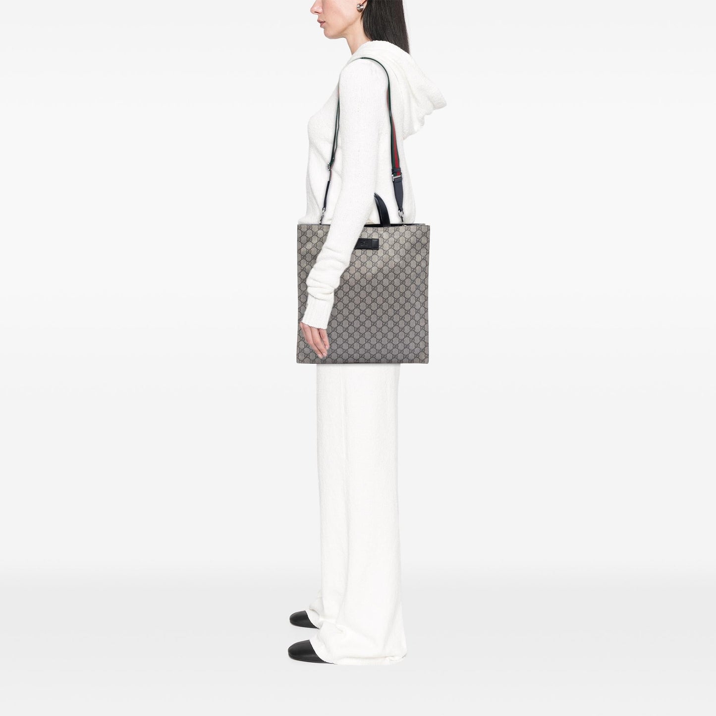 Gucci GG Supreme Web Vertical Satchel