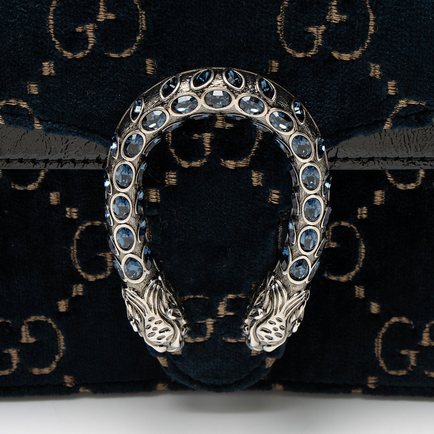 Gucci GG Velvet Crystal Dionysus Medium E/W Shoulder Bag