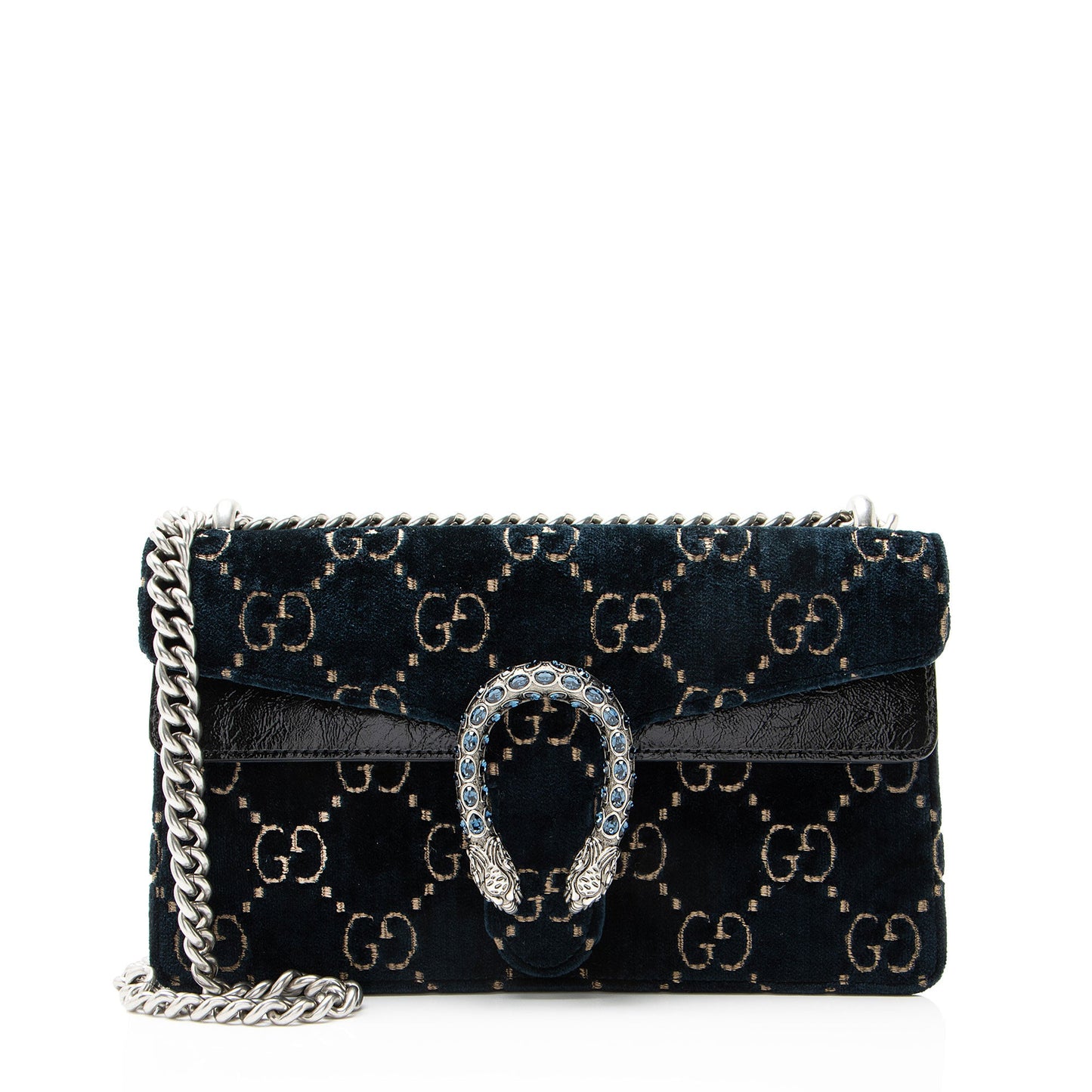 Gucci GG Velvet Crystal Dionysus Medium E/W Shoulder Bag