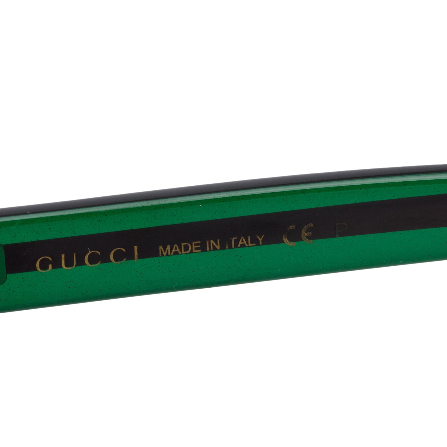 Gucci GG0001S Black Acetate Web Square Sunglasses