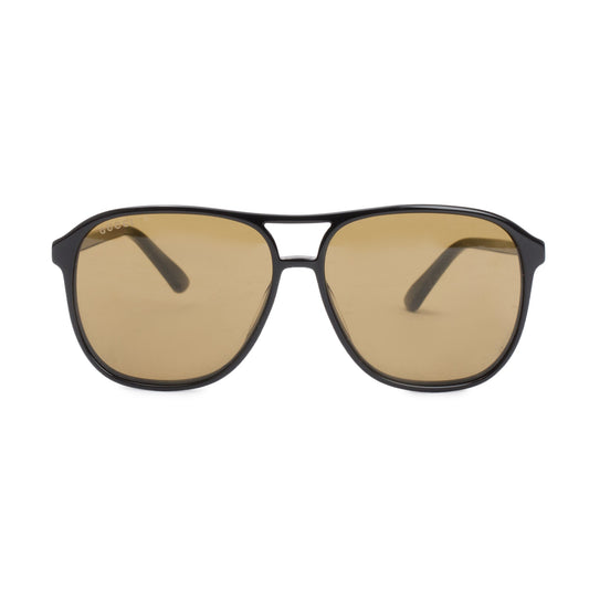 Gucci GG0016S Black Acetate Aviator Sunglasses