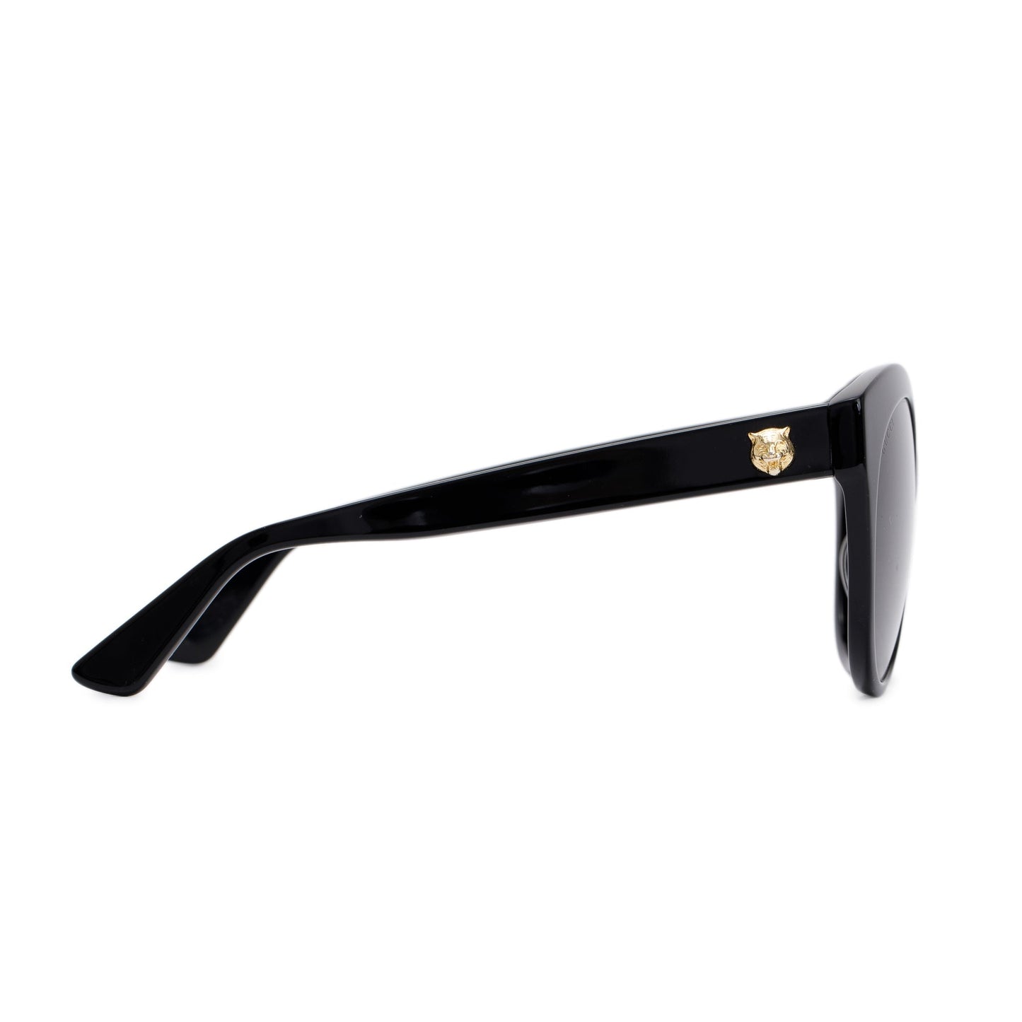 Gucci GG0028SA Black Acetate Round Sunglasses