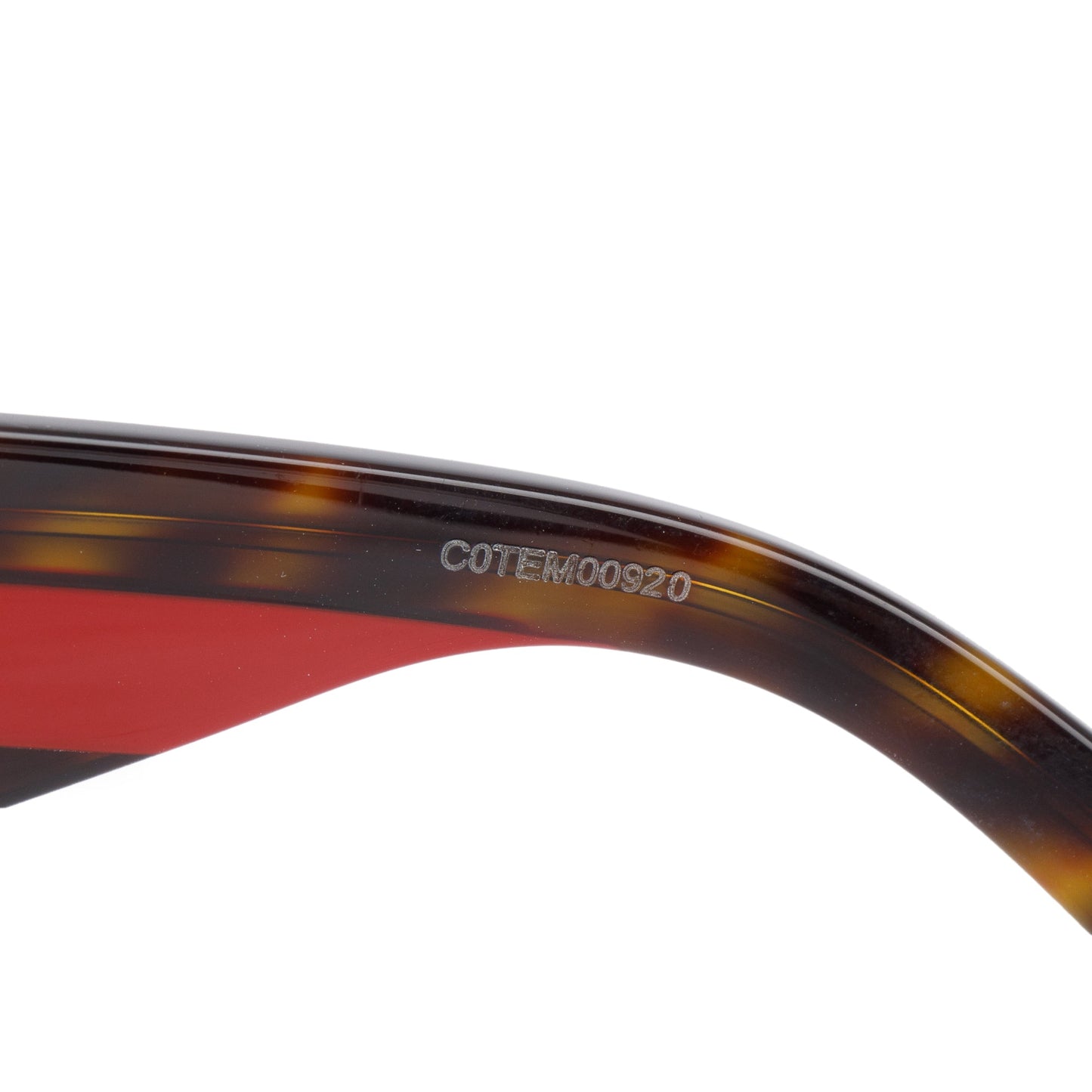 Gucci GG0059S Black/Red Web Acetate Oversized Sunglasses