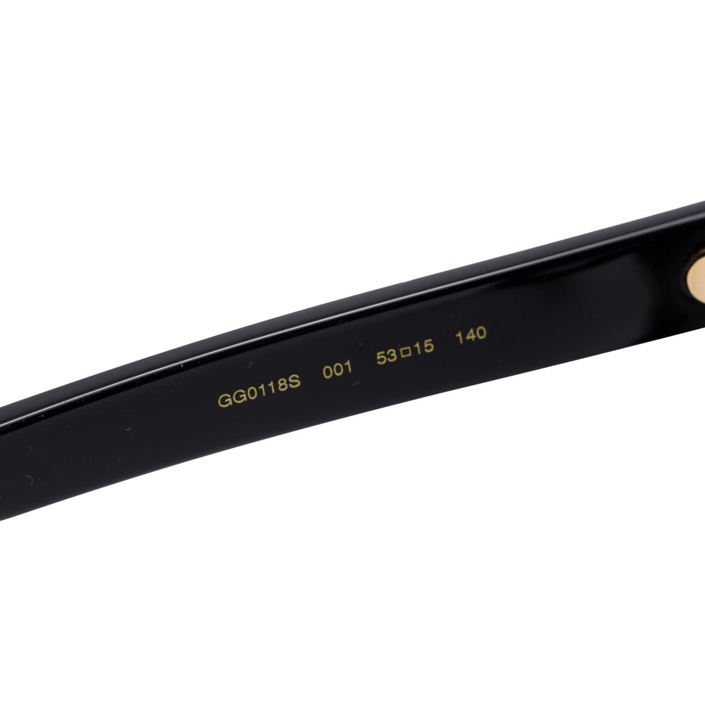 Gucci GG0118S Black Acetate Crystal Oversized Cat-Eye Sunglasses