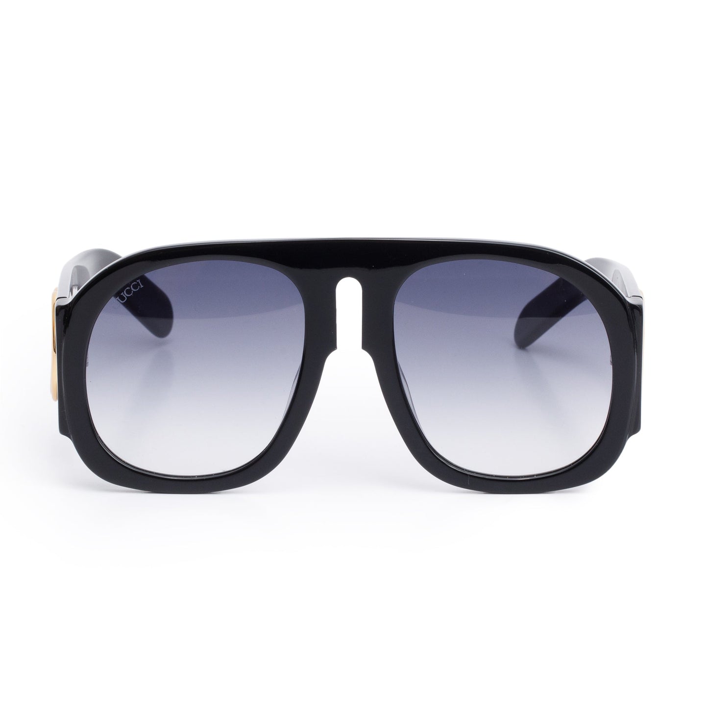 Gucci GG0152S Black Oversized Aviator Sunglasses