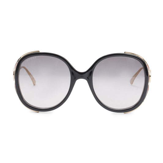 Gucci GG0226S Interlockin GG Web Oversize Sunglasses