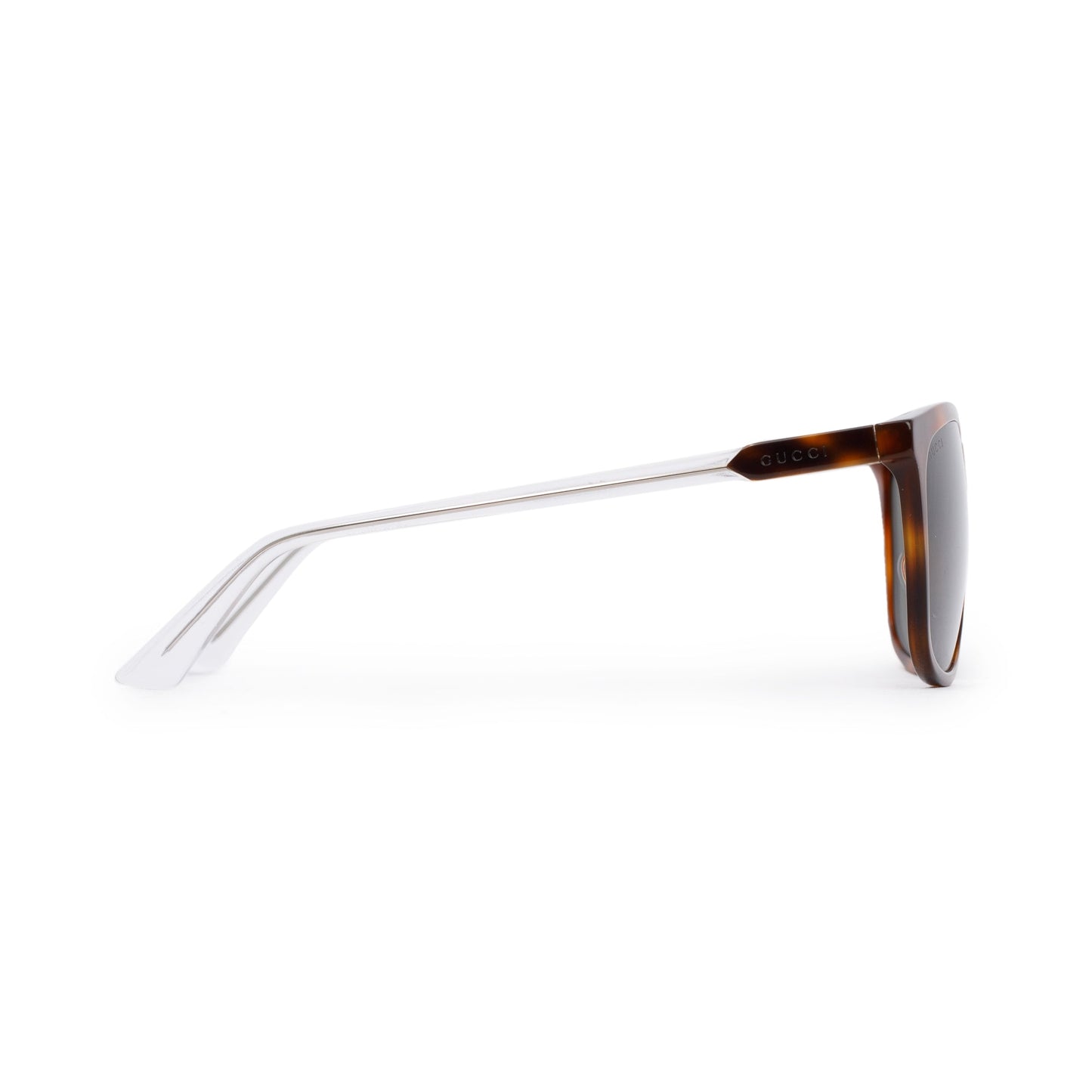 Gucci GG0495SA Brown Acetate Square Frame Sunglasses