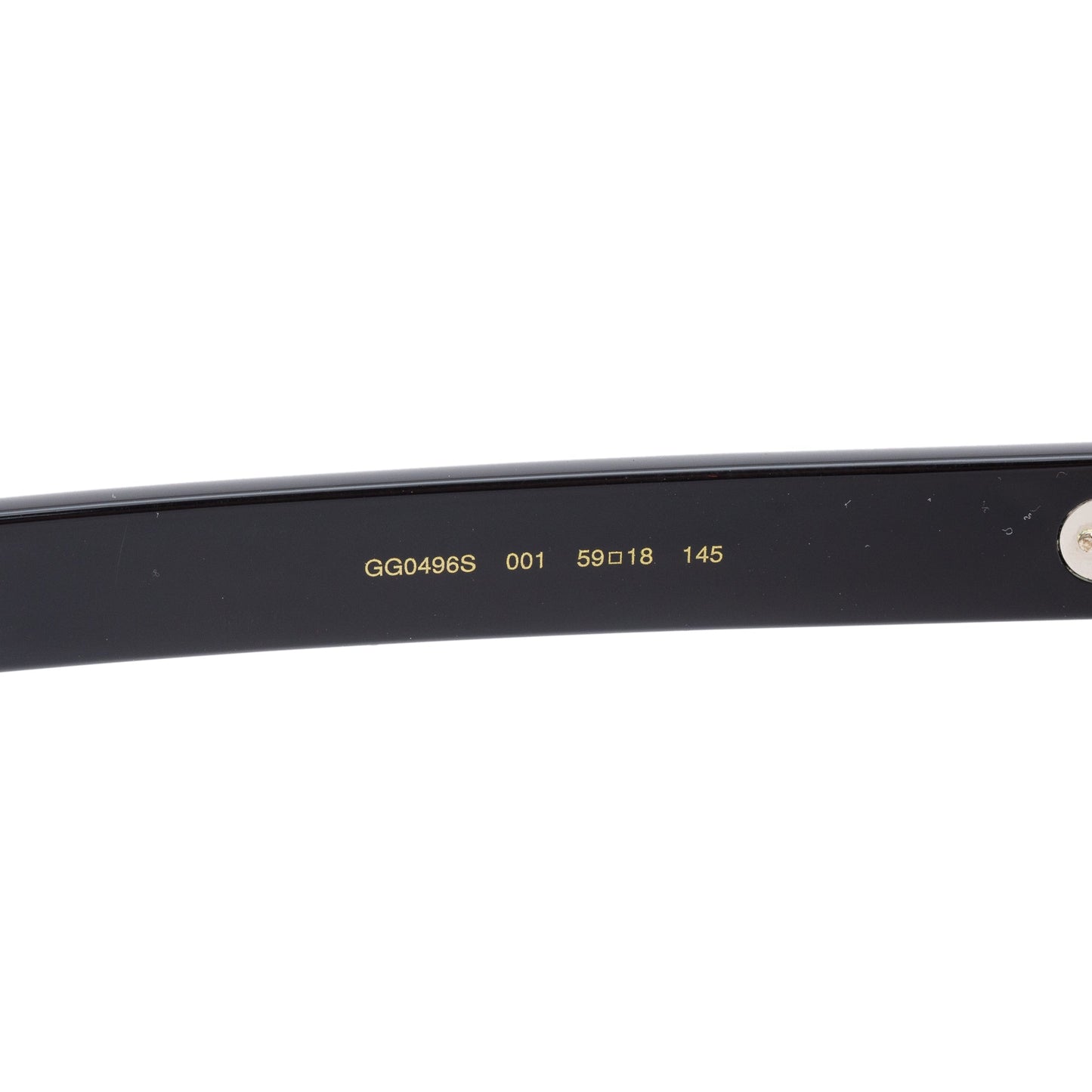 Gucci GG0496S Black Acetate Geometric Cat-Eye Sunglasses
