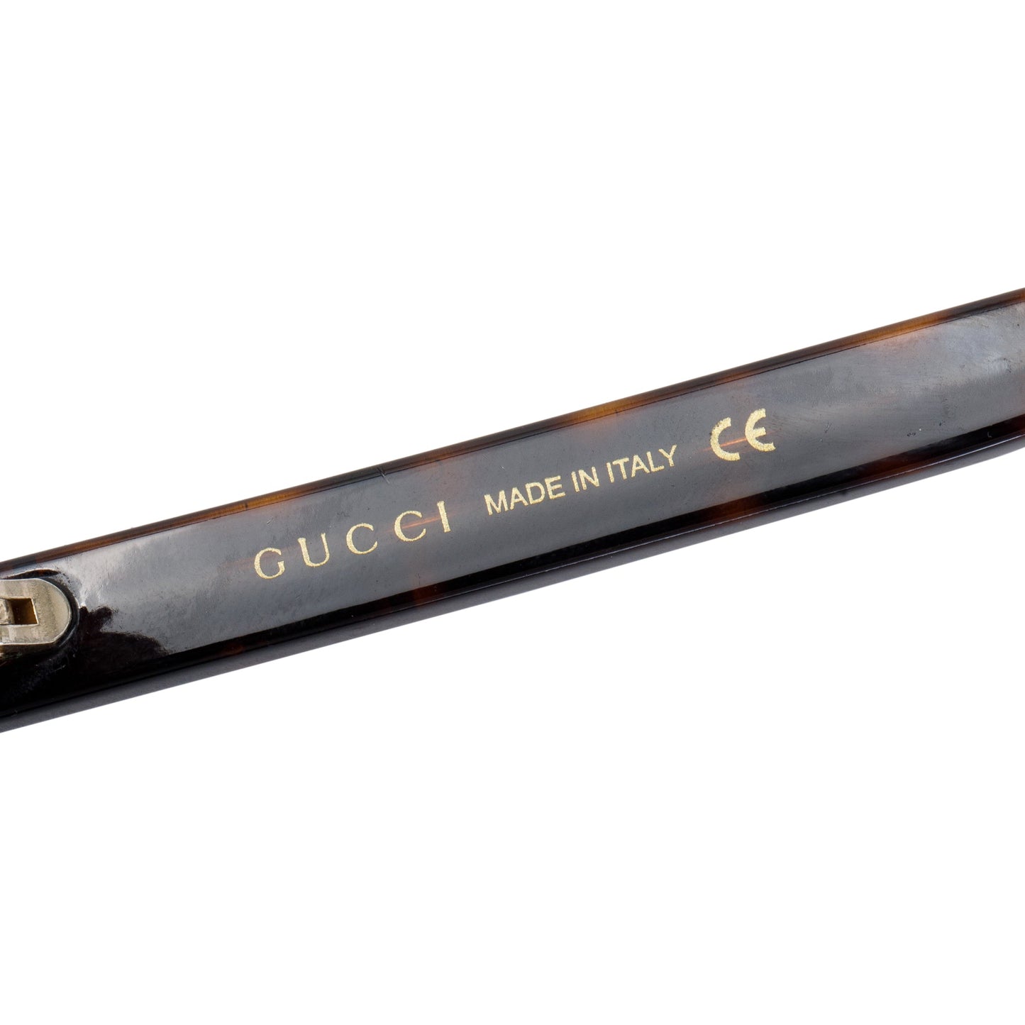 Gucci GG0765SA Havana Acetate Double G Logo Square Sunglasses