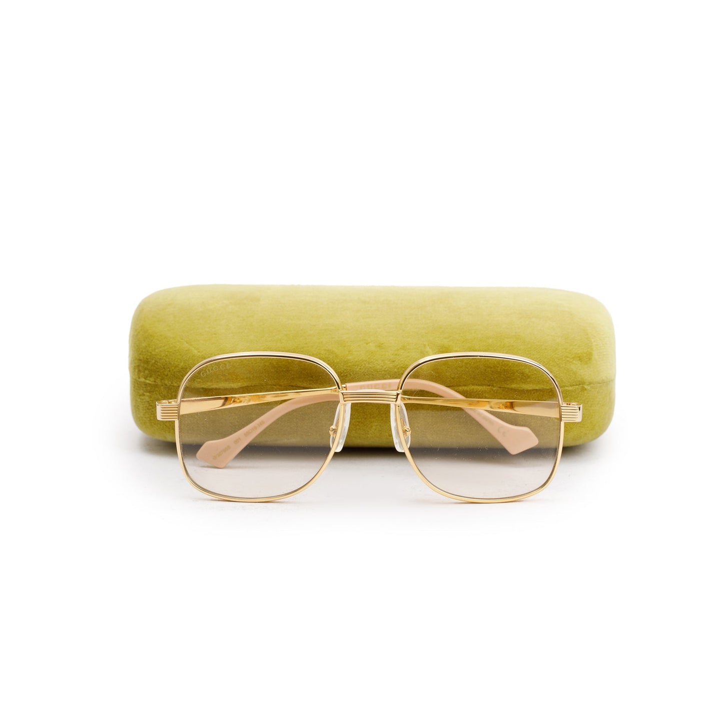 Gucci GG0788S Gold Tone Metal Frame Square Sunglasses