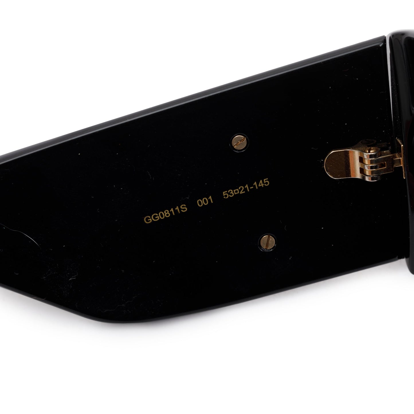 Gucci GG0811S Black Acetate GG Marmont Rectangular Sunglasses