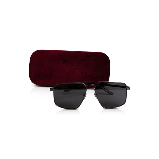 Gucci GG0941S Gunmetal Aviator Sunglasses