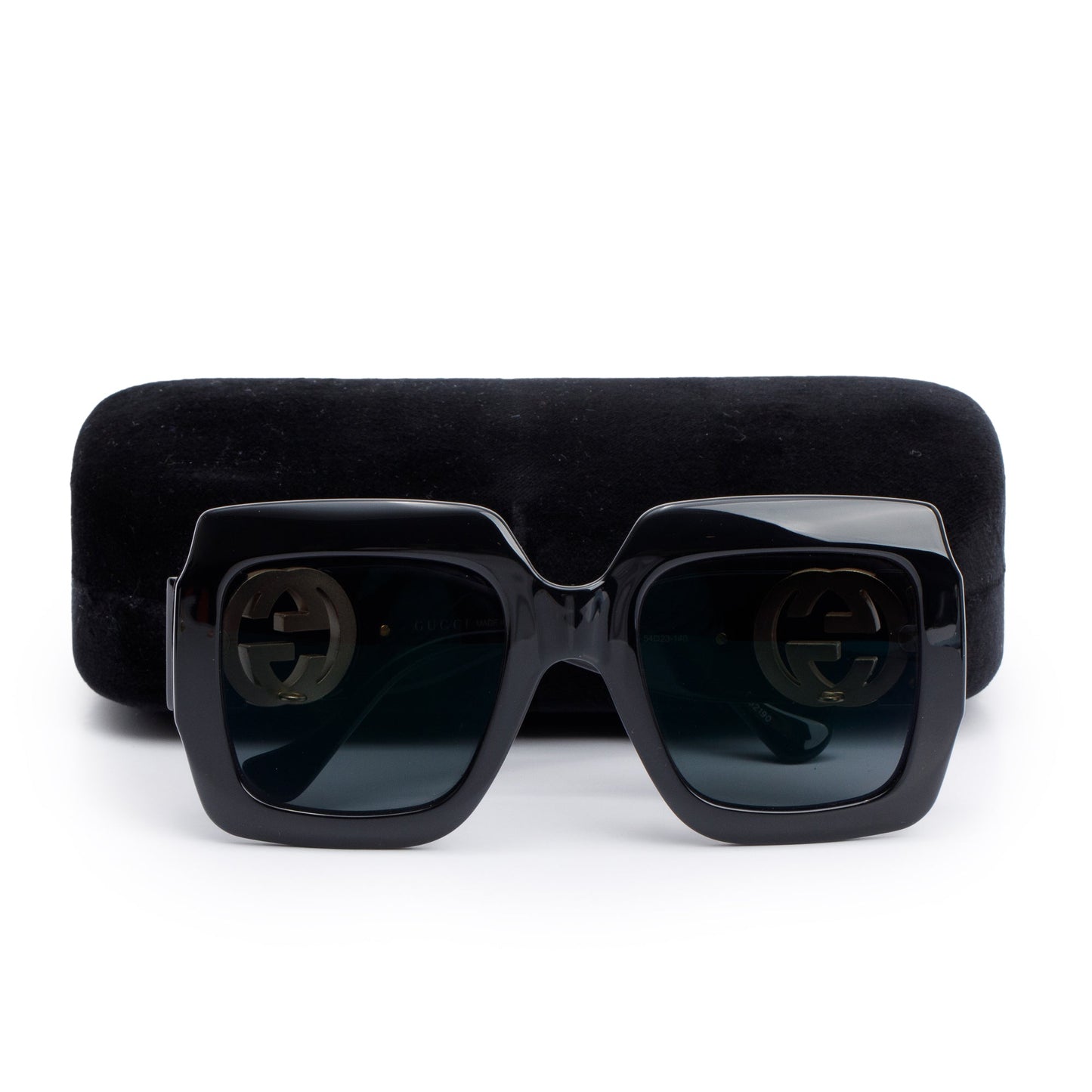 Gucci GG1022S Black Acetate GG Marmont Oversize Square Sunglasses