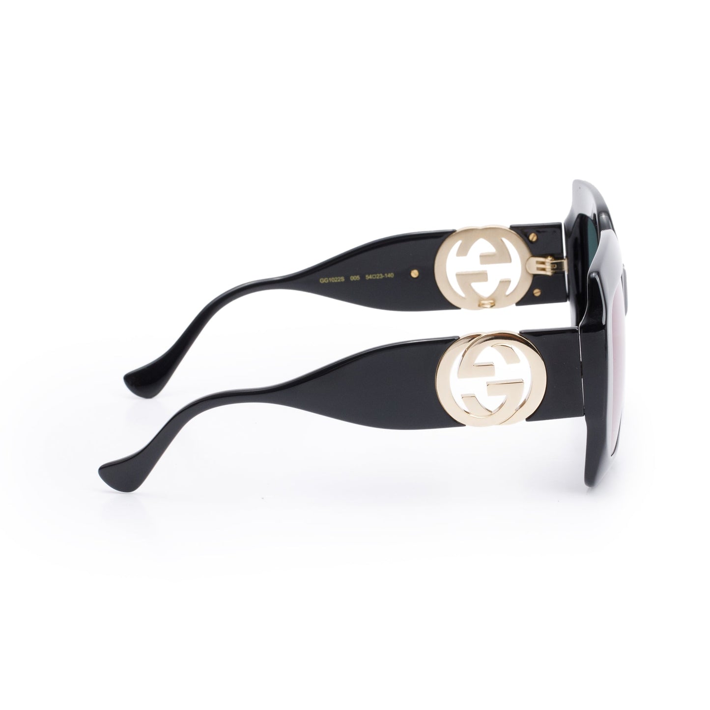 Gucci GG1022S Black Acetate GG Marmont Oversize Square Sunglasses