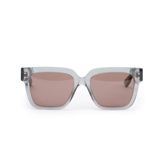 Gucci GG1084S Transparent Green Acetate Square Frame Sunglasses