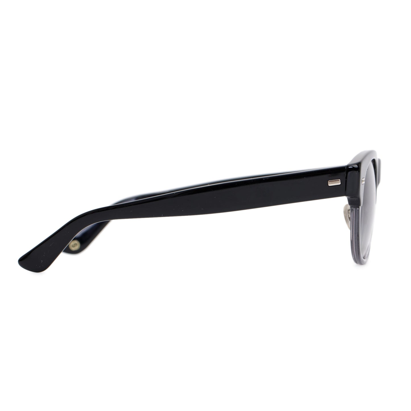 Gucci GG1088/S Black & Clear Acetate Round Sunglasses
