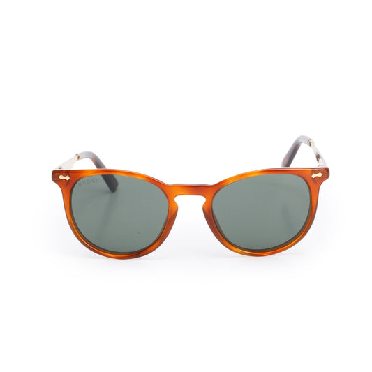 Gucci GG1127/S Brown Acetate Round Frame Sunglasses