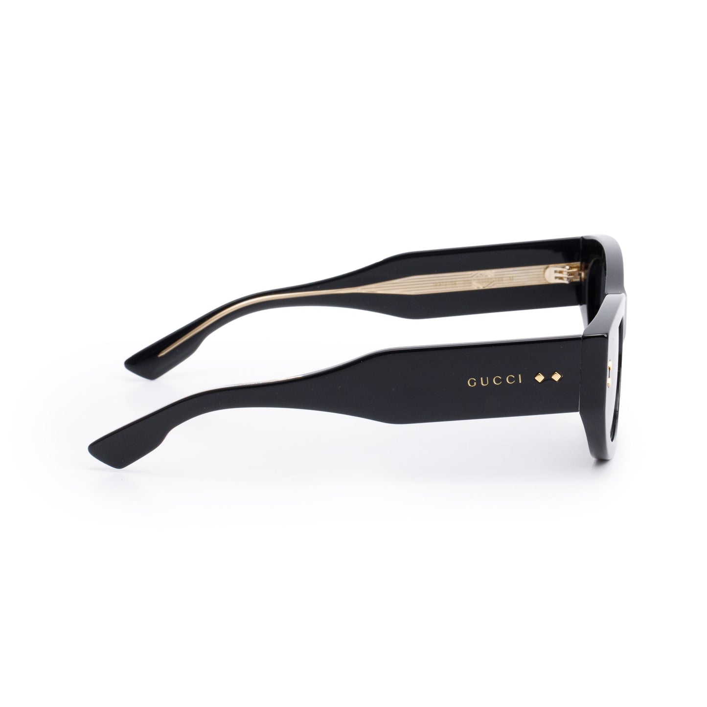 Gucci GG1215S Black Acetate Rectangular Sunglasses