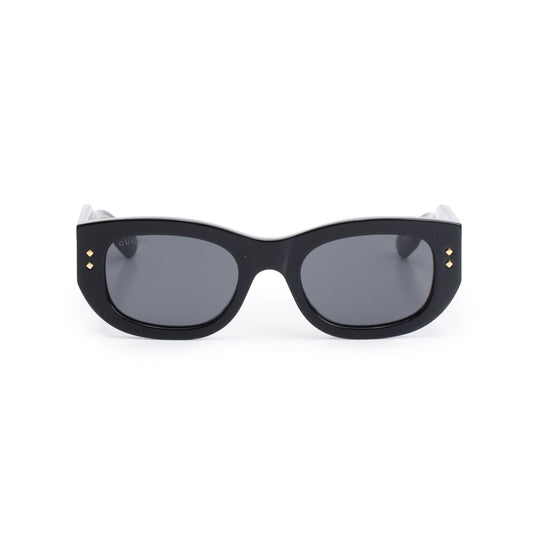 Gucci GG1215S Black Acetate Rectangular Sunglasses