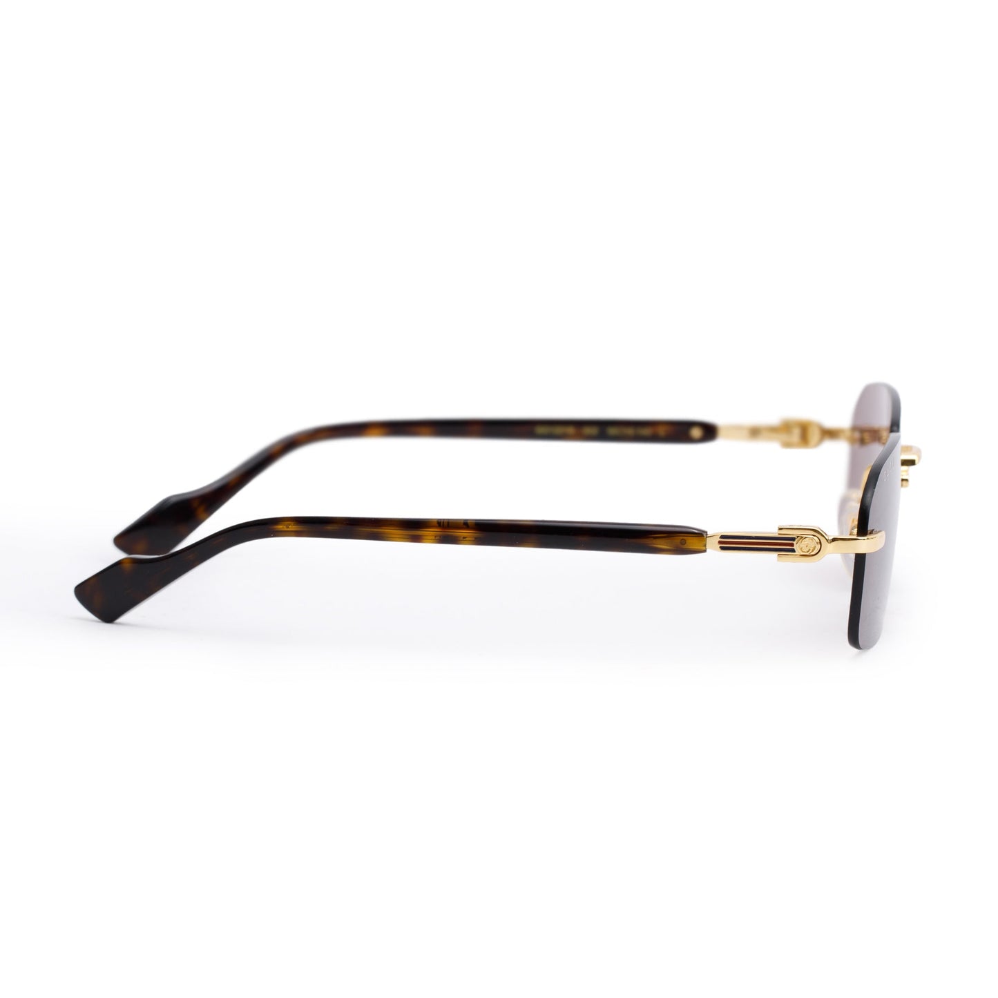 Gucci GG1221S Rectangular Rimless Sunglasses
