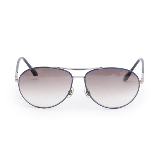 Gucci GG1889/S Navy Metal Frame Aviator Sunglasses