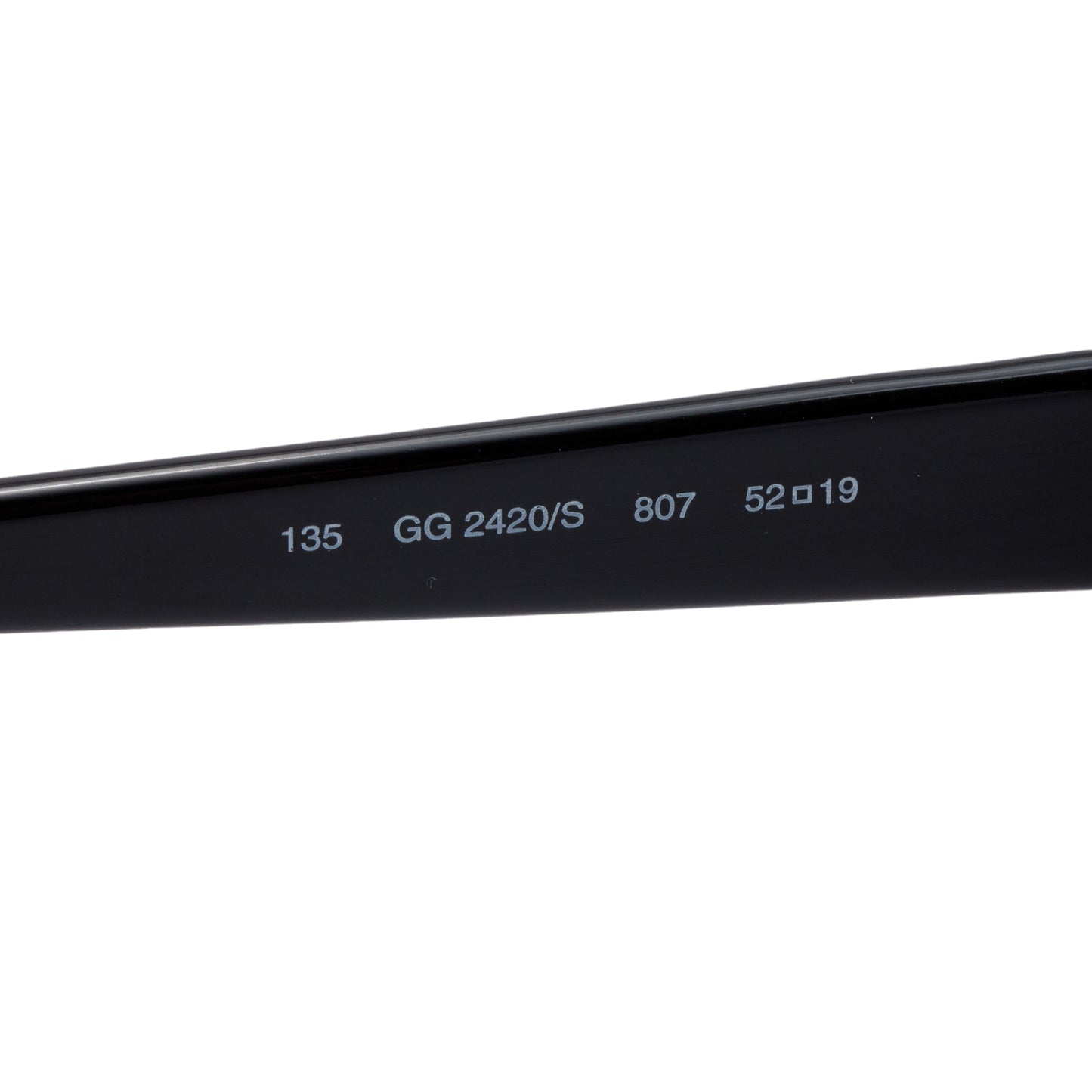 Gucci GG2420/S Black AcetateOval Sunglasses